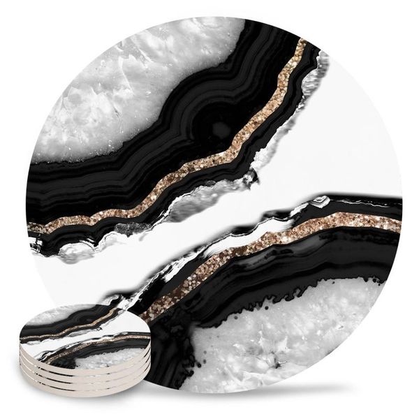 mats & pads agate glitter glam marble texture ceramic coasters waterproof tea cup mat modern home decor for glasses
mats & pads agate glitter glam marble texture ceramic coasters waterproof tea cup mat modern home decor for glasses