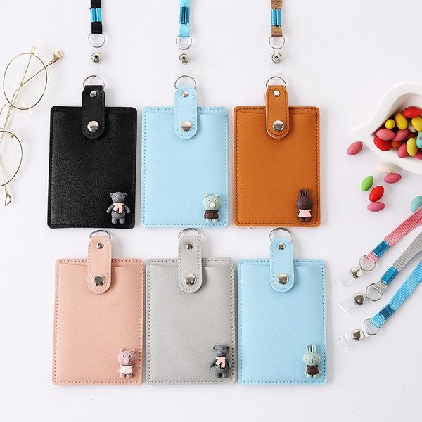 card holders fashion bear lanyard business holder women leather 2 cover students office workers cute bus credit bank id case, Brown;gray
card holders fashion bear lanyard business holder women leather 2 cover students office workers cute bus credit bank id case, Brown;gray