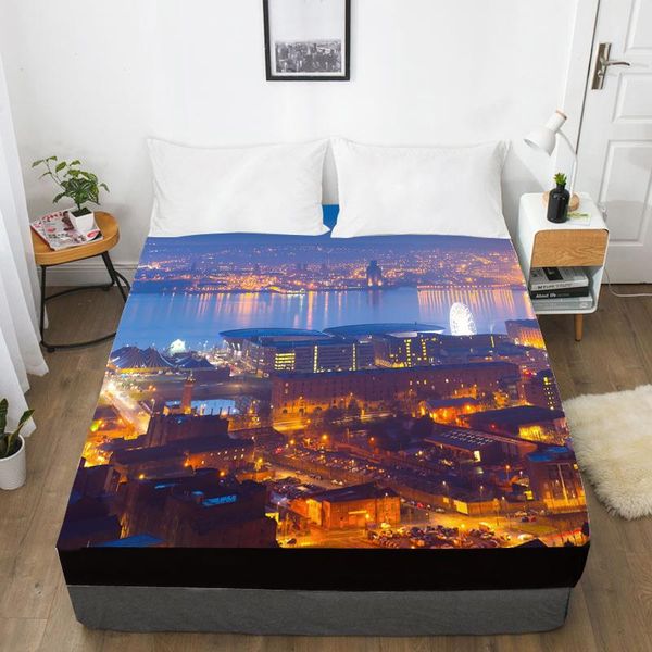 digital printing bed sheet with elastic,custom fitted twin/full/queen/king,city night mattress cover bedding 160x200 sheets & sets
digital printing bed sheet with elastic,custom fitted twin/full/queen/king,city night mattress cover bedding 160x200 sheets & sets