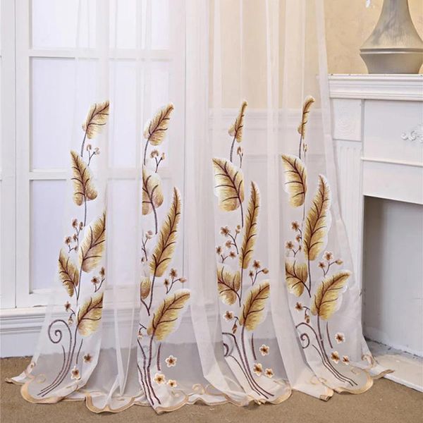 curtain & drapes european brown& blue leaf embroidery curtains yarn window treatments balcony tulle for living room bedroom sheer custom
curtain & drapes european brown& blue leaf embroidery curtains yarn window treatments balcony tulle for living room bedroom sheer custom