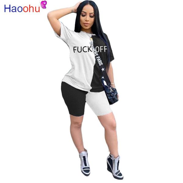 color block spliced two piece set women festival clothes letter print short sleeve t shirt+biker sweat suits matching dress, White
color block spliced two piece set women festival clothes letter print short sleeve t shirt+biker sweat suits matching dress, White