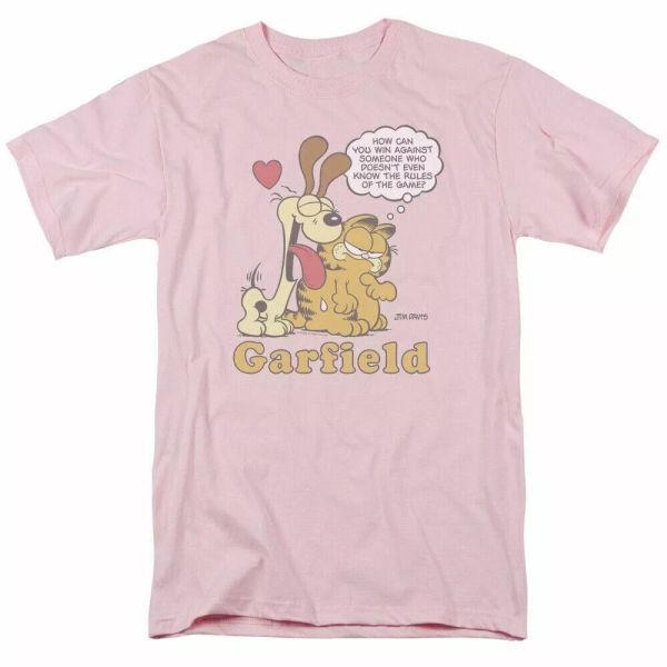 garfield cant win t shirt mens licensed odie jim davis comic tee light pink, White;black
garfield cant win t shirt mens licensed odie jim davis comic tee light pink, White;black