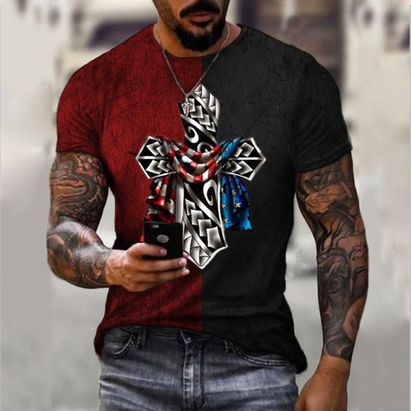 two-color cross original 3d printed t shirt unique fashion, beautiful, breathable and comfortable daily party travel gothic style men's, White;black
two-color cross original 3d printed t shirt unique fashion, beautiful, breathable and comfortable daily party travel gothic style men's, White;black