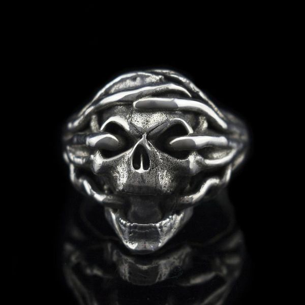 cluster rings unique men's brutalist root skull ring goth punk 316l stainless steel motorcycle biker jewelry, Golden;silver
cluster rings unique men's brutalist root skull ring goth punk 316l stainless steel motorcycle biker jewelry, Golden;silver