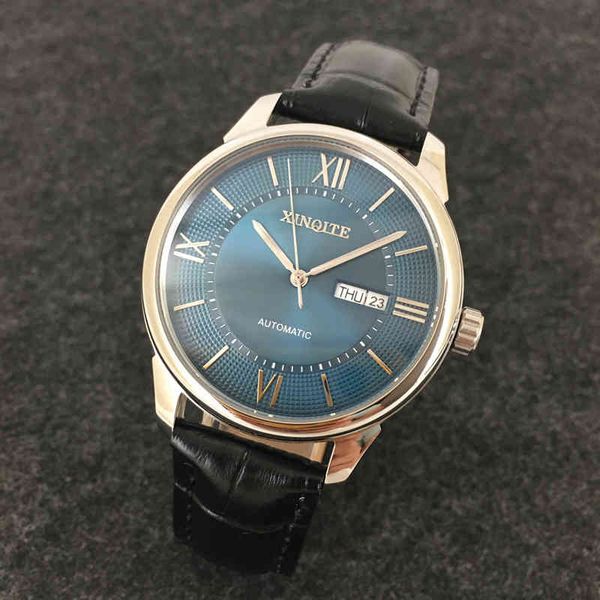 gentlemen original automatic trademark mechanical watch stainless steel case brown leather band dual calendar business man, Slivery;brown 
gentlemen original automatic trademark mechanical watch stainless steel case brown leather band dual calendar business man, Slivery;brown