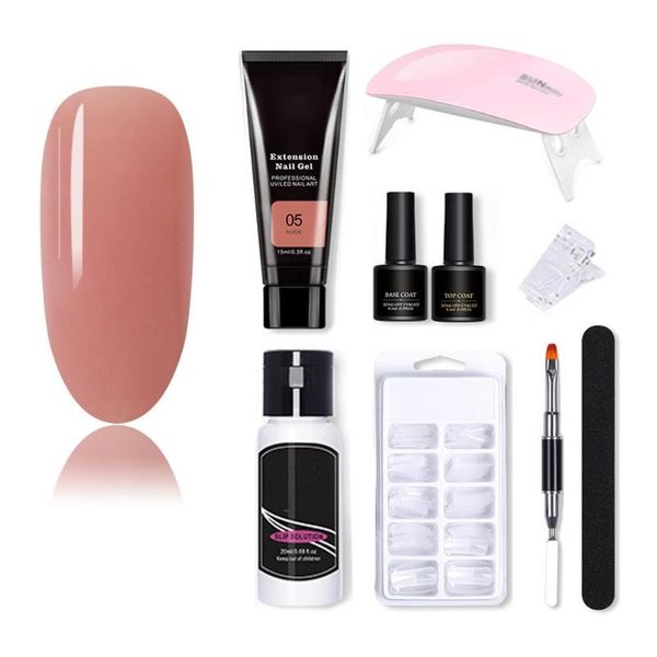 nail art kits 15ml extension gel kit crystal durable builder for women tools 
nail art kits 15ml extension gel kit crystal durable builder for women tools