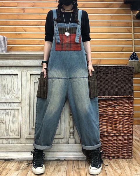 women's jeans fairynatural korean fashion style streetwear ladies retro cotton pants oversized women denim plaid harem trouser big size, Blue
women's jeans fairynatural korean fashion style streetwear ladies retro cotton pants oversized women denim plaid harem trouser big size, Blue
