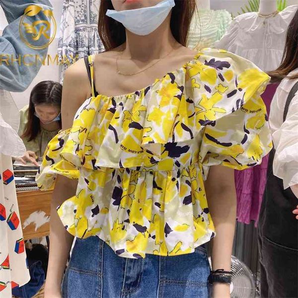 vintage print summer shirt for women skew collar puff sleeve patchwork ruffle slim blouse female fashion tide 210506, White
vintage print summer shirt for women skew collar puff sleeve patchwork ruffle slim blouse female fashion tide 210506, White