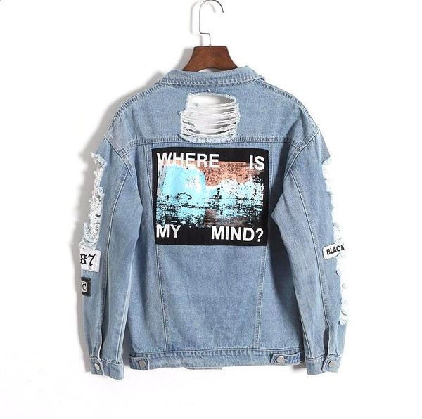 women's jackets where is my mindkorea retro washing frayed embroidery letter patch bomber jacket blue ried distressed denim coat femal, Black;brown
women's jackets where is my mindkorea retro washing frayed embroidery letter patch bomber jacket blue ried distressed denim coat femal, Black;brown