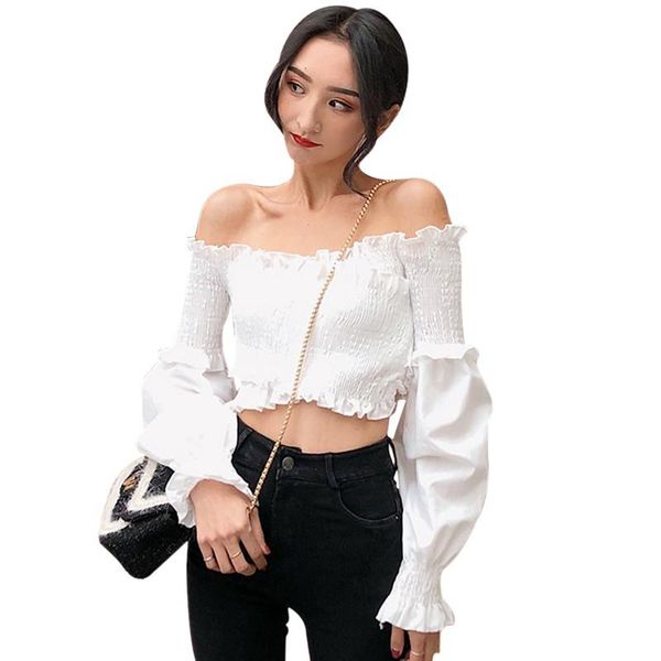 women's tanks & camis women fashion slash neck t-shirt autumn elegant white black red party solid color soft elastic blouse
women's tanks & camis women fashion slash neck t-shirt autumn elegant white black red party solid color soft elastic blouse