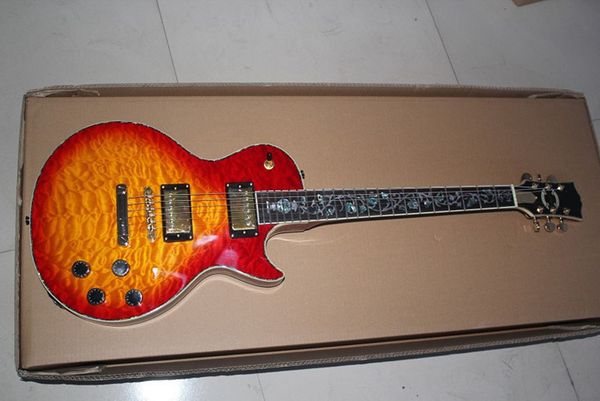 custom electric guitar front and back cloud pattern veneer cs vase color shell fingerboard
custom electric guitar front and back cloud pattern veneer cs vase color shell fingerboard