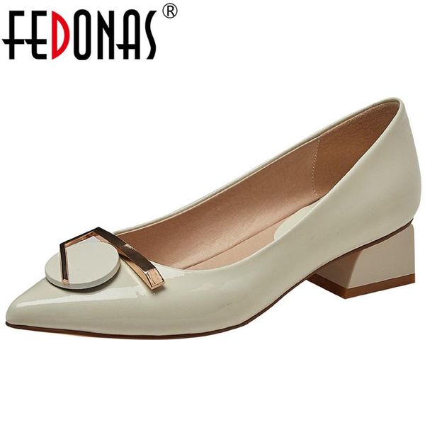 dress shoes fedonas metal decoration for women genuine leather thick heels pumps 2021 est fashion party woman, Black
dress shoes fedonas metal decoration for women genuine leather thick heels pumps 2021 est fashion party woman, Black