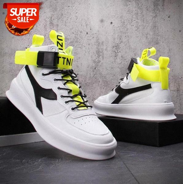2019 men's round toe buckle mid-cut sneakers elastic drawstring shoes thick-soled white #g10j
2019 men's round toe buckle mid-cut sneakers elastic drawstring shoes thick-soled white #g10j