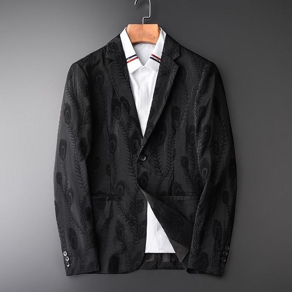 men's suits & blazers men blazer luxury yarn dyed jacquard fabric fashion trend single breasted black man plus size 3xl 4xl, White;black
men's suits & blazers men blazer luxury yarn dyed jacquard fabric fashion trend single breasted black man plus size 3xl 4xl, White;black