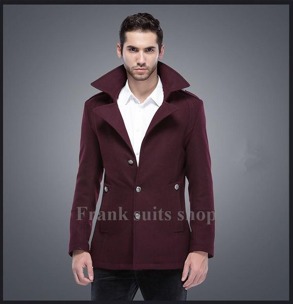 men's wool & blends custom made 2021 fall-casual men jacket spring business casual woolen coat, Black
men's wool & blends custom made 2021 fall-casual men jacket spring business casual woolen coat, Black