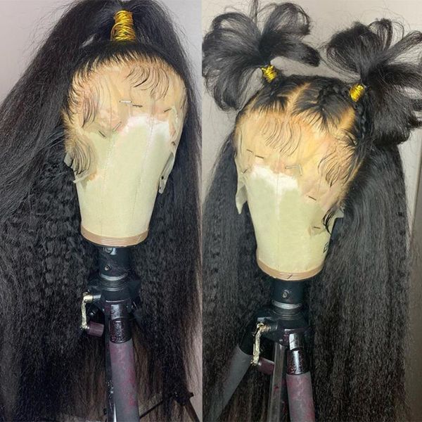 lace wigs kinky straight front wig pre plucked with baby hair brazilian remy yaki human glueless 13x6 250%, Black;brown
lace wigs kinky straight front wig pre plucked with baby hair brazilian remy yaki human glueless 13x6 250%, Black;brown