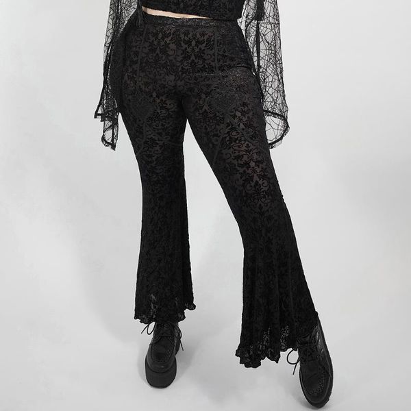 women's pants & capris punkrave dark goth flared daily wear elastic knitted perspective mesh middle waist trousers, Black;white
women's pants & capris punkrave dark goth flared daily wear elastic knitted perspective mesh middle waist trousers, Black;white