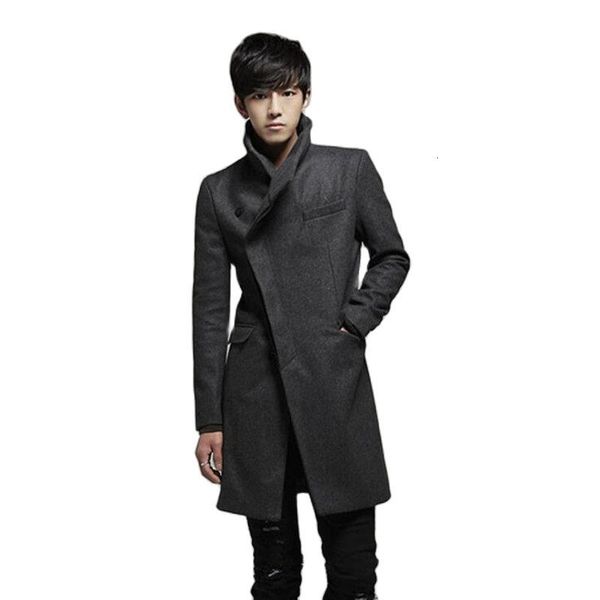 men's jackets autumn winter men korean fashion long trench coat slim fit wool coats and jackets man england casual oblique placket, Black;brown
men's jackets autumn winter men korean fashion long trench coat slim fit wool coats and jackets man england casual oblique placket, Black;brown