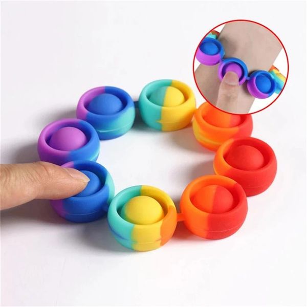 dhl fidget toys rainbow stress push bracelet reliver bubble antistress children sensory toy anti-stress gift
dhl fidget toys rainbow stress push bracelet reliver bubble antistress children sensory toy anti-stress gift