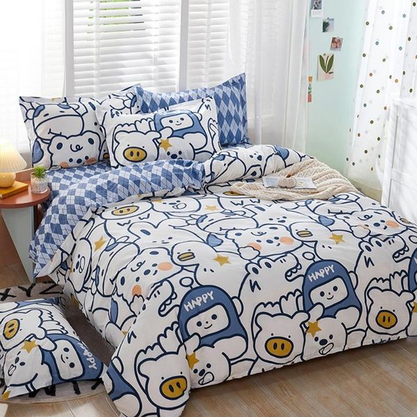 bedding sets 100% cotton duvet cover + pillowcase cartoon animas quilt bed linens no sheet single king hometextile
bedding sets 100% cotton duvet cover + pillowcase cartoon animas quilt bed linens no sheet single king hometextile