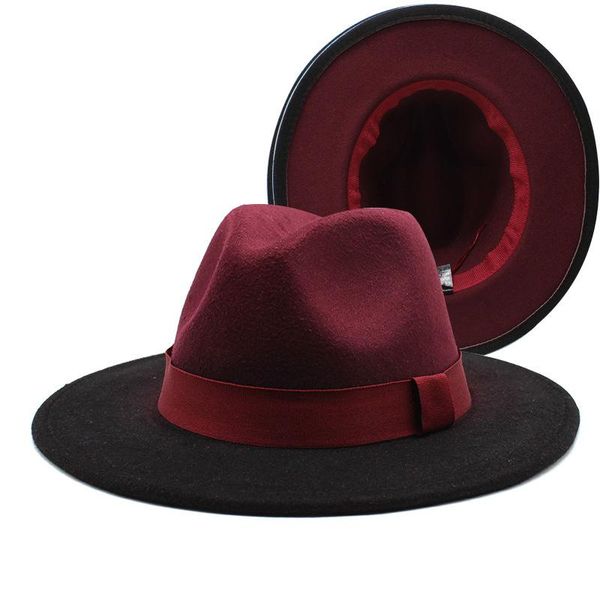 wide brim hats 2021 large edge woolen thickened hat men's and women's gradient two-color versatile felt, Blue;gray
wide brim hats 2021 large edge woolen thickened hat men's and women's gradient two-color versatile felt, Blue;gray