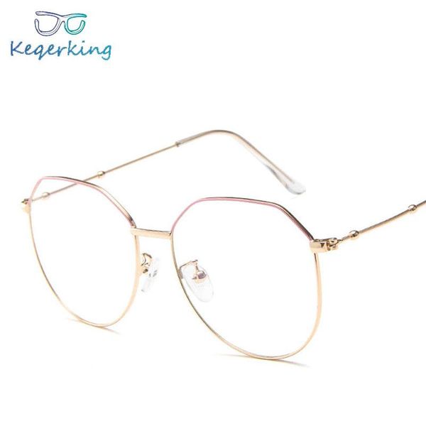 fashion sunglasses frames stylish polygon vintage metal women titanium glasses men brand eyeglasses gold shield frame with ha-75, Black
fashion sunglasses frames stylish polygon vintage metal women titanium glasses men brand eyeglasses gold shield frame with ha-75, Black