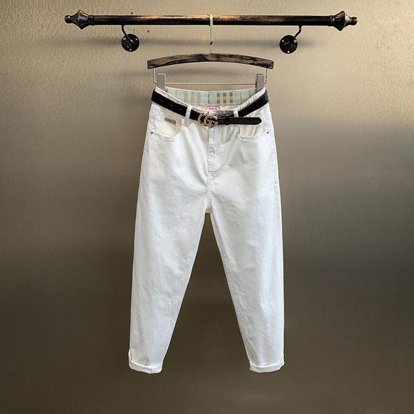 women's jeans women white trousers spring autumn loose casual harem denim pants pure cotton high waist korea-style, Blue
women's jeans women white trousers spring autumn loose casual harem denim pants pure cotton high waist korea-style, Blue