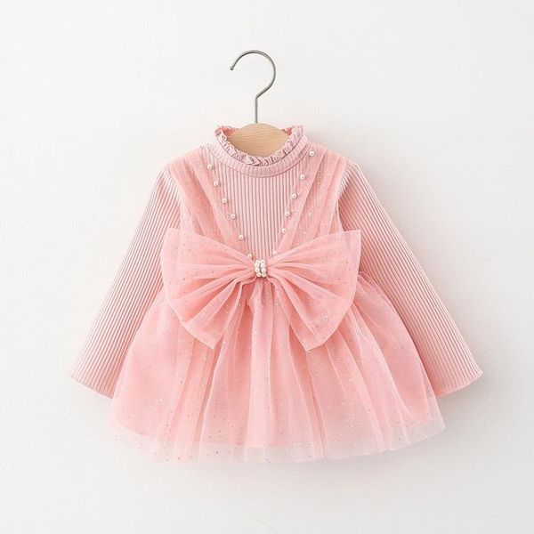 girl's dresses 3m-3t baby dress toddler girl clothes autumn spring kids long sleeve ruffle pearl bow mesh infant, Red;yellow
girl's dresses 3m-3t baby dress toddler girl clothes autumn spring kids long sleeve ruffle pearl bow mesh infant, Red;yellow