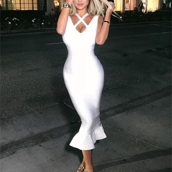 dresses women summer fashion white mermaid rayon bandage designer bodycon evening party vestido, Black;gray
dresses women summer fashion white mermaid rayon bandage designer bodycon evening party vestido, Black;gray
