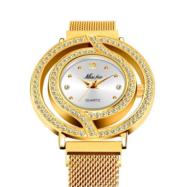 wristwatches 2021 fashion inlaid rhinestone waterproof watch women's milan with magnet magnetite mesh belt ladies watches, Slivery;brown
wristwatches 2021 fashion inlaid rhinestone waterproof watch women's milan with magnet magnetite mesh belt ladies watches, Slivery;brown
