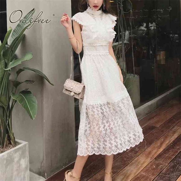 arrival summer women white lace party dress ruffle vintage embroidery maxi 210513, Black;gray
arrival summer women white lace party dress ruffle vintage embroidery maxi 210513, Black;gray