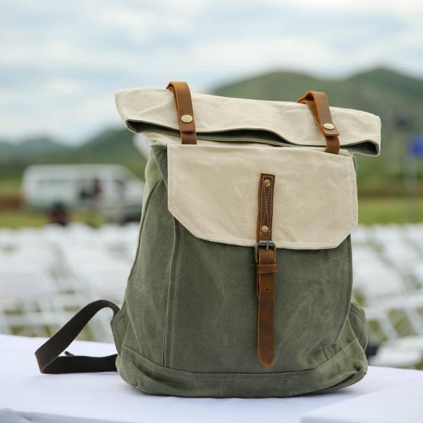 backpack wax canvas men's fashion travel large capital rucksack waterproof women school
backpack wax canvas men's fashion travel large capital rucksack waterproof women school