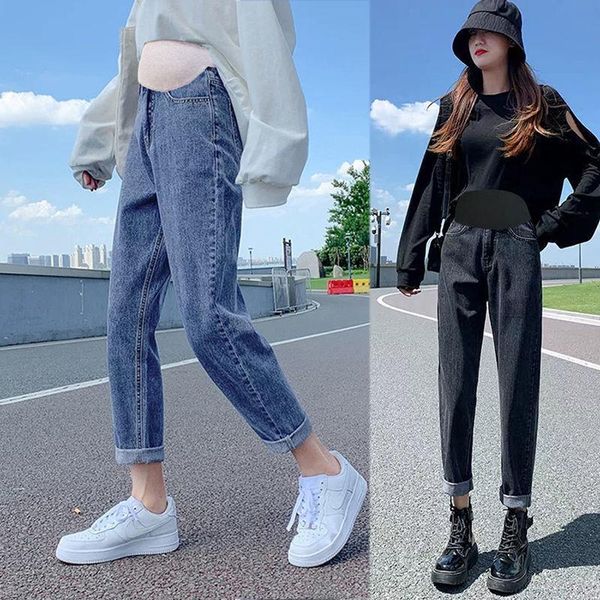 maternity bottoms autumn korean fashion denim straight jeans adjustable belly pants clothes for pregnant women pregnancy trousers, White
maternity bottoms autumn korean fashion denim straight jeans adjustable belly pants clothes for pregnant women pregnancy trousers, White