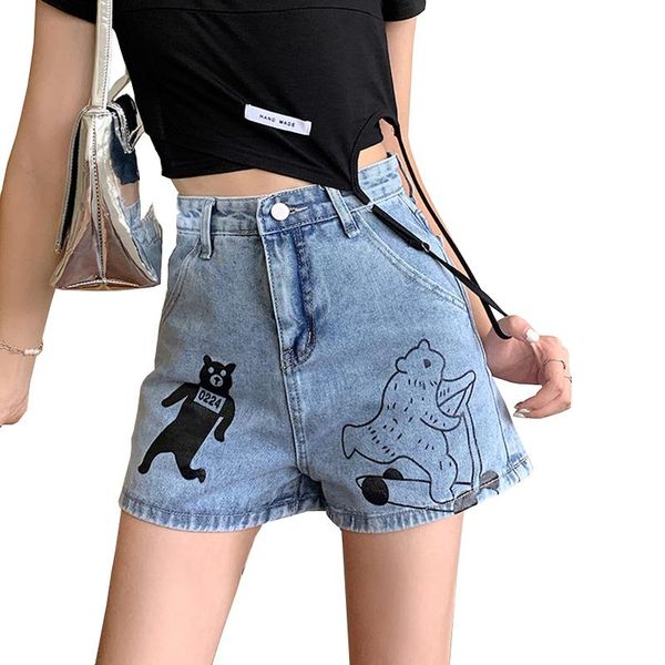 women's jeans high street retro blue women shorts hipster funny cartoon bear jean female streetwear denim pants mujer
women's jeans high street retro blue women shorts hipster funny cartoon bear jean female streetwear denim pants mujer