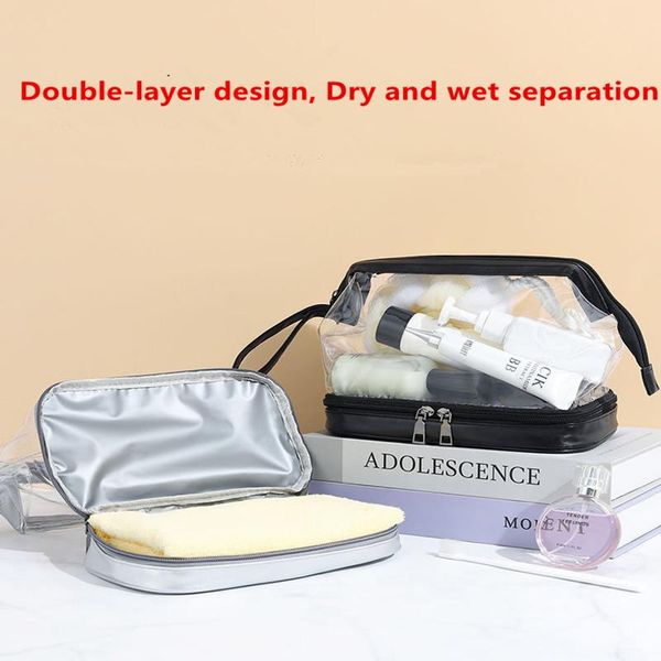 storage boxes & bins 2021 transparent cosmetic bag large capacity dry and wet separation waterproof toiletry female travel
storage boxes & bins 2021 transparent cosmetic bag large capacity dry and wet separation waterproof toiletry female travel