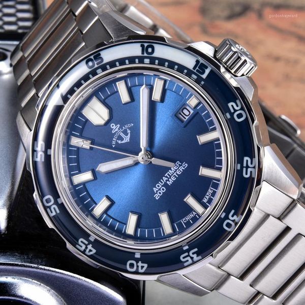 hruodland mens mechanical watches stainless steel pt5000 automatic bracelet rotating bezel 200m waterproof diver watch wristwatches, Slivery;brown
hruodland mens mechanical watches stainless steel pt5000 automatic bracelet rotating bezel 200m waterproof diver watch wristwatches, Slivery;brown