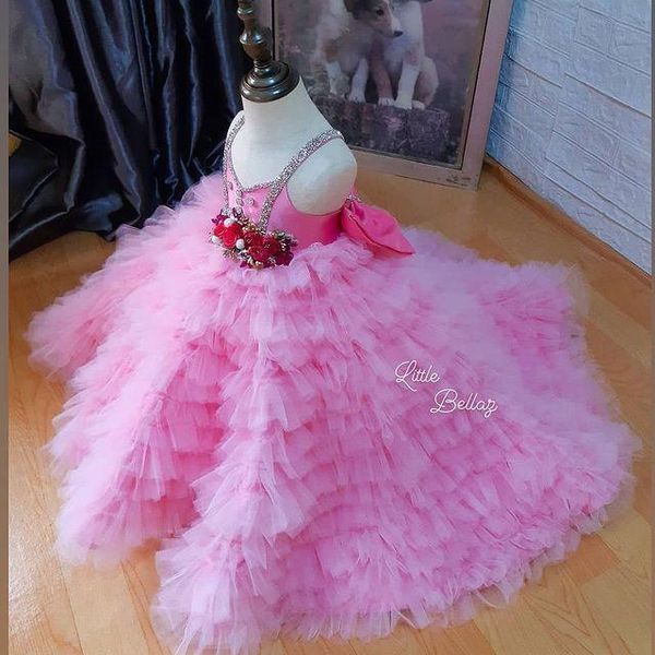 girl's dresses 2021 luxurious pink crystals flower girl ball gown tiers tulle little kids birthday pageant wedding gowns, Red;yellow
girl's dresses 2021 luxurious pink crystals flower girl ball gown tiers tulle little kids birthday pageant wedding gowns, Red;yellow
