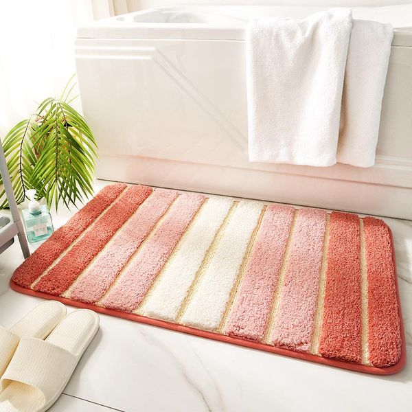 carpets simple striped microfiber bath mat absorbent and quick-drying foot super soft rug tpr non-slip bedroom entrance
carpets simple striped microfiber bath mat absorbent and quick-drying foot super soft rug tpr non-slip bedroom entrance
