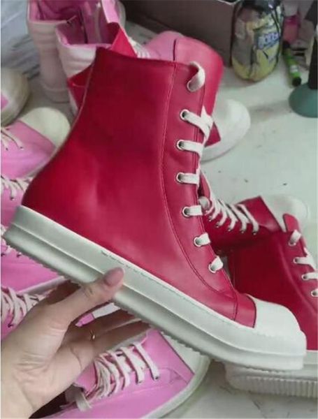 21ss exclusive handmade red leather tpu sole boots rock hip hop high street classical trainer shoes, Black
21ss exclusive handmade red leather tpu sole boots rock hip hop high street classical trainer shoes, Black