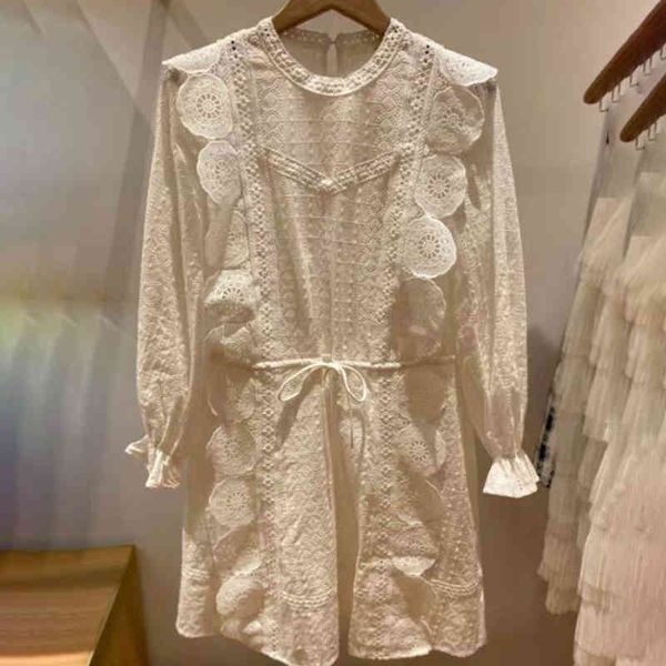 new fashion women white dress beach holiday long sleeve backless mini-dress lace o-neck women hollow out dresses, Black;gray
new fashion women white dress beach holiday long sleeve backless mini-dress lace o-neck women hollow out dresses, Black;gray