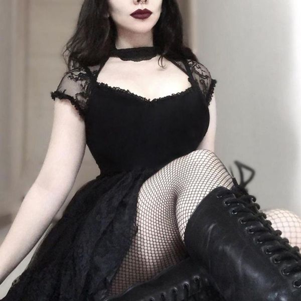 rosetic gothic lace t-shirt women 2021 summer fashion goth tshirts casual vintage short mesh slim black tshirt women's, White
rosetic gothic lace t-shirt women 2021 summer fashion goth tshirts casual vintage short mesh slim black tshirt women's, White