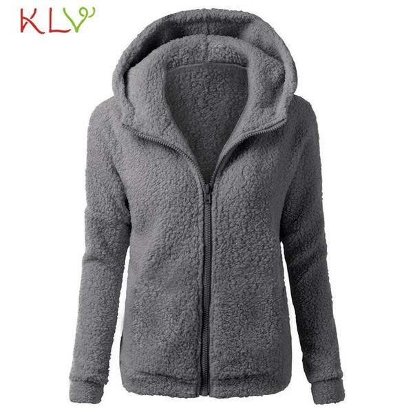 women's jackets winter jacket women hoodie wool fleece coat pocket warm fashion casual outwear female clothes plus size chaqueta mujer, Black;brown
women's jackets winter jacket women hoodie wool fleece coat pocket warm fashion casual outwear female clothes plus size chaqueta mujer, Black;brown