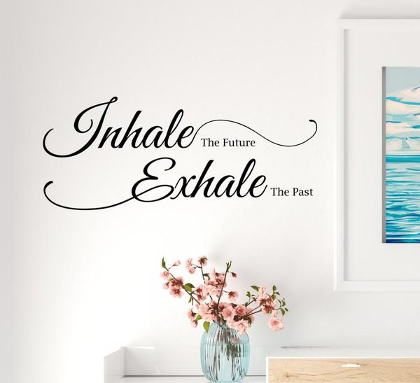 wall stickers decals "inhale the future, exhale past" words yoga studio meditation murals home decoration dc07
wall stickers decals "inhale the future, exhale past" words yoga studio meditation murals home decoration dc07