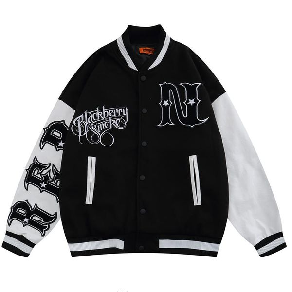 men's jackets leather sleeve baseball jacket coat varsity letter n embroidery oversize hip hop streetwear bomber college harajuku retro, Black;brown
men's jackets leather sleeve baseball jacket coat varsity letter n embroidery oversize hip hop streetwear bomber college harajuku retro, Black;brown