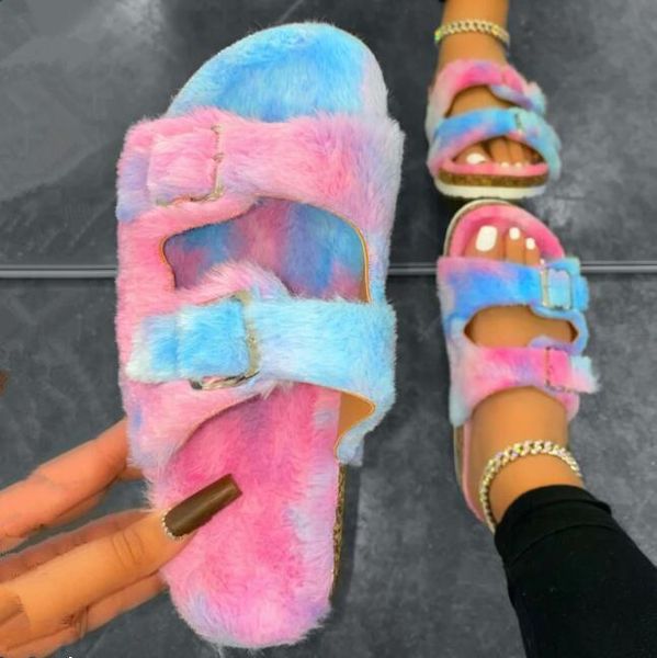 women's cork medium heel plush wool home lady sandals 2021 autumn/winter metal double button warm slippers, Black
women's cork medium heel plush wool home lady sandals 2021 autumn/winter metal double button warm slippers, Black