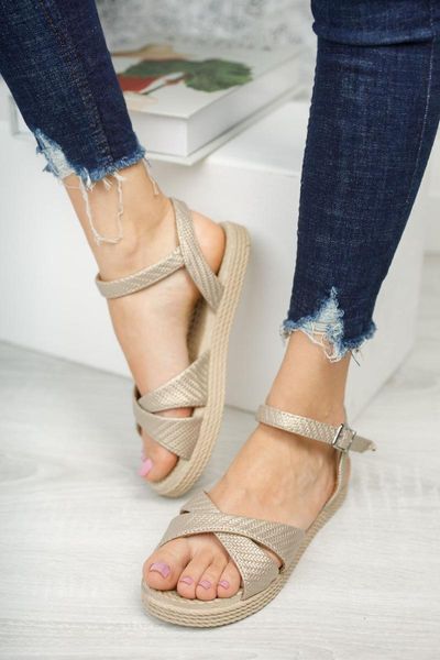 sandals cross-strap, Black