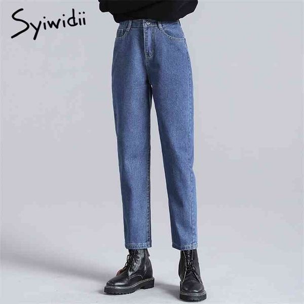 syiwidii blue jeans women elastic waist denim pants black beige vintage washed high mom fashion 210915
syiwidii blue jeans women elastic waist denim pants black beige vintage washed high mom fashion 210915