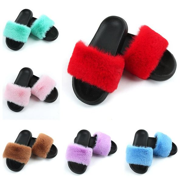 slippers 2021 faux fur hair women wear summer one-line wool shoes sandals anti-skid plush, Black
slippers 2021 faux fur hair women wear summer one-line wool shoes sandals anti-skid plush, Black