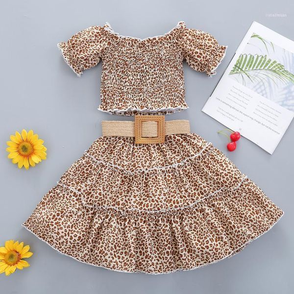 clothing sets children kids girls short sleeve flower leopard t-shirts one-shoulder belt skirts todder baby clothes 2pcs 18m-6y11, White
clothing sets children kids girls short sleeve flower leopard t-shirts one-shoulder belt skirts todder baby clothes 2pcs 18m-6y11, White