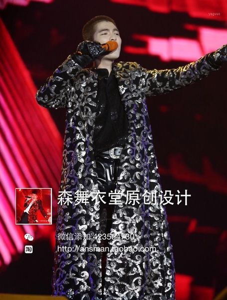 men's clothes totem embroidery long umbrella sequined windbreaker jacket male singer dj nightclub bar guest performance costume jackets, Black;brown
men's clothes totem embroidery long umbrella sequined windbreaker jacket male singer dj nightclub bar guest performance costume jackets, Black;brown